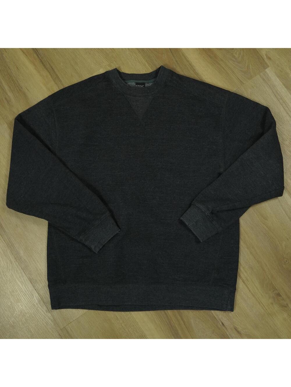 Stoic‎ Dark Gray Crewneck Sweatshirt Medium - Classic, Minimalist, Monochrome